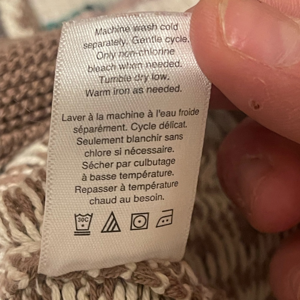 VTG Multicolor Patchwork Cowlneck Tunic Sweater C… - image 15